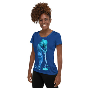 Aquarius (G2) All-Over Print Women's Athletic T-shirt