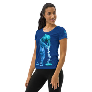 Aquarius (G2) All-Over Print Women's Athletic T-shirt