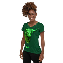 Load image into Gallery viewer, Taurus (G2) All-Over Print Women&#39;s Athletic T-shirt
