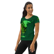 Load image into Gallery viewer, Taurus (G2) All-Over Print Women&#39;s Athletic T-shirt
