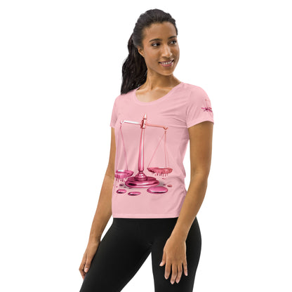 Libra (G2) All-Over Print Women's Athletic T-shirt