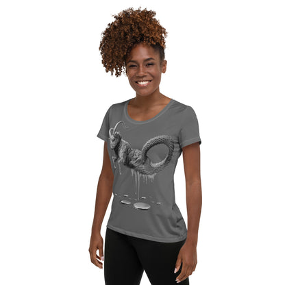 Capricorn (G2) All-Over Print Women's Athletic T-shirt