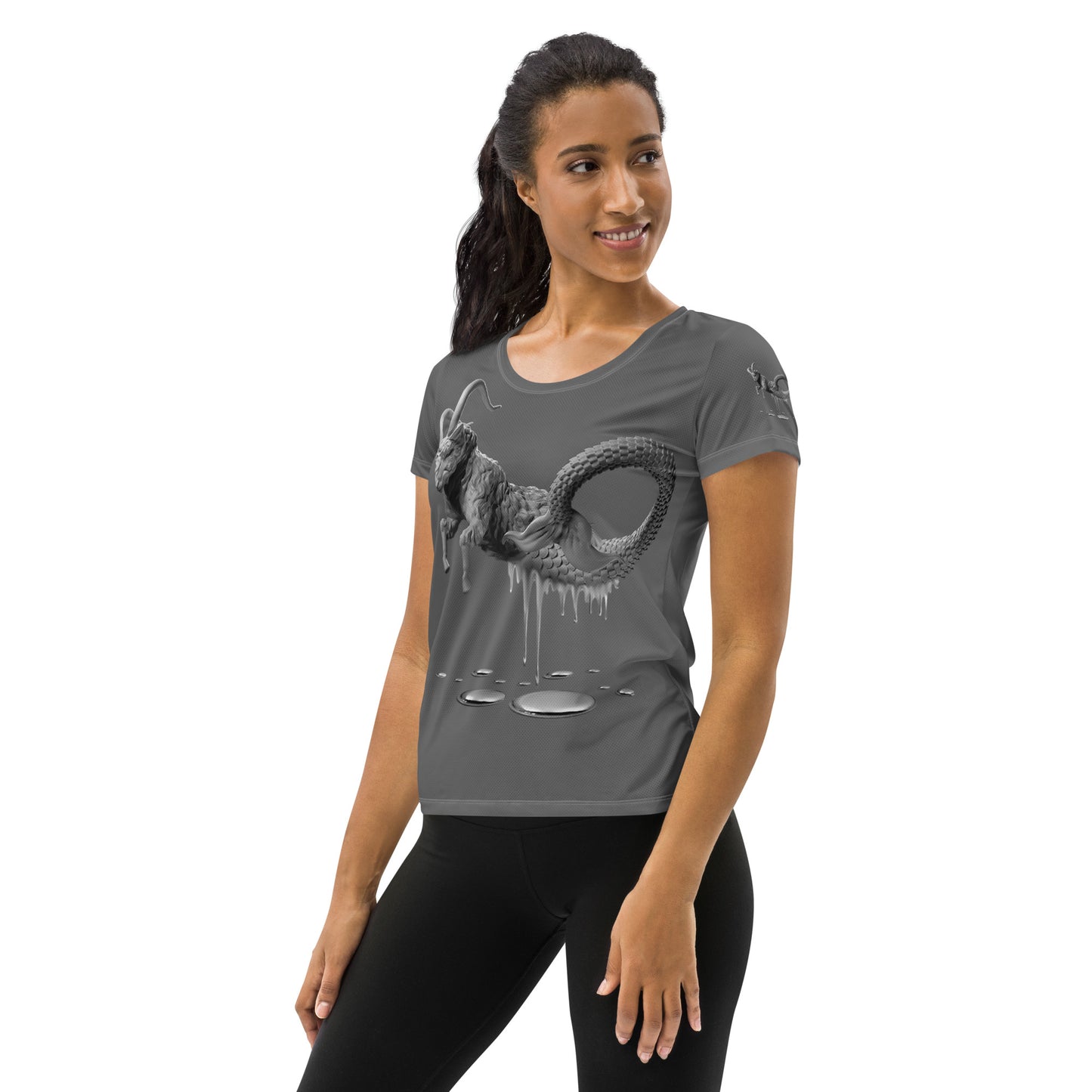 Capricorn (G2) All-Over Print Women's Athletic T-shirt