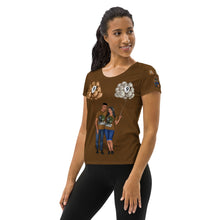 Load image into Gallery viewer, Birthday Virgo All-Over Print Women&#39;s Athletic T-shirt
