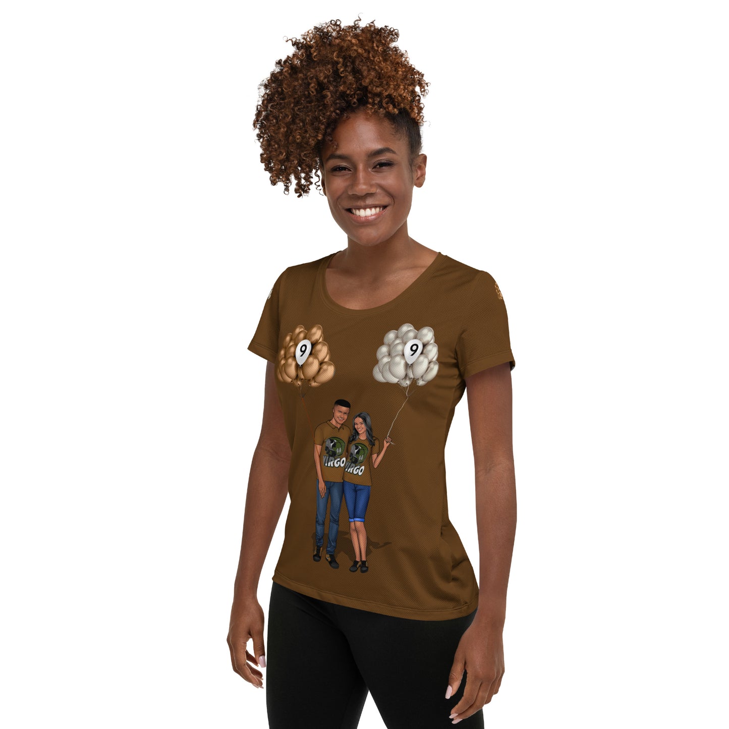 Birthday Virgo All-Over Print Women's Athletic T-shirt