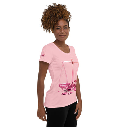 Libra (G2) All-Over Print Women's Athletic T-shirt