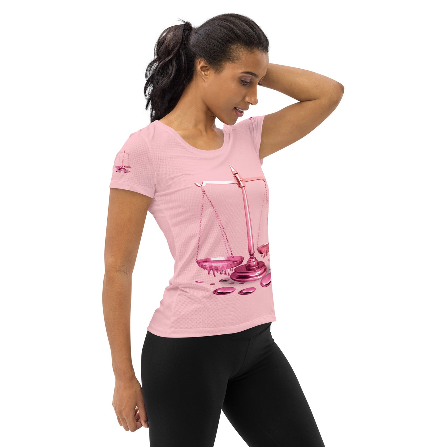 Libra (G2) All-Over Print Women's Athletic T-shirt