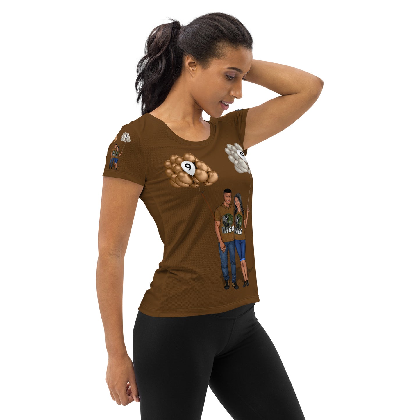 Birthday Virgo All-Over Print Women's Athletic T-shirt