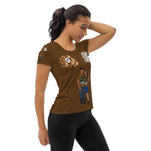 Load image into Gallery viewer, Birthday Virgo All-Over Print Women&#39;s Athletic T-shirt
