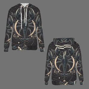 Design 210543501 Scorpio Women's Drawstring Pocket Hoodie