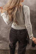 Load image into Gallery viewer, Parchment Slim Fit Buttoned V Neck Knit Cardigan
