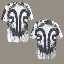 Load image into Gallery viewer, Capricorn Round Neck Loose T-Shirt (Inky Splatter) 3
