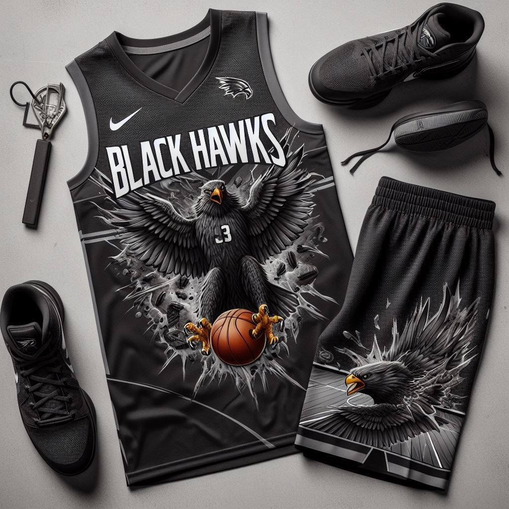 Black Hawks Team Jersey