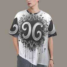 Load image into Gallery viewer, Cancer Round Neck Loose T-Shirt (Inky Splatter) 3
