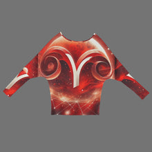 Load image into Gallery viewer, Designer (17) Aries Casual Long Batwing Sleeve Off Shoulder Sweater
