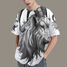 Load image into Gallery viewer, Capricorn Round Neck Loose T-Shirt (Rough Sketch) 4
