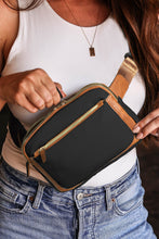 Load image into Gallery viewer, Black Adjustable Strap Mini PU Leather Crossbody Bag
