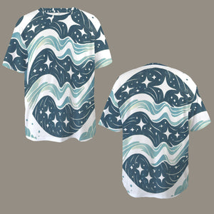 Aquarius Round Neck Loose T-Shirt