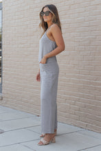 Load image into Gallery viewer, Black Patch Pockets Spaghetti Strap Wide Leg Jumpsuit
