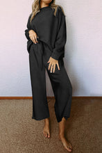 Load image into Gallery viewer, Khaki Ultra Loose Textured 2pcs Slouchy Outfit

