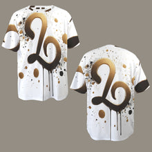 Load image into Gallery viewer, Leo Round Neck Loose T-Shirt (Inky Splatter) 3
