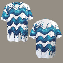 Load image into Gallery viewer, Aquarius Round Neck Loose T-Shirt (Inky Splatter)
