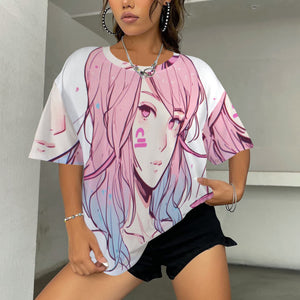 Libra Round Neck Loose T-Shirt (Rough Sketch)
