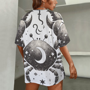 Cancer Round Neck Loose T-Shirt