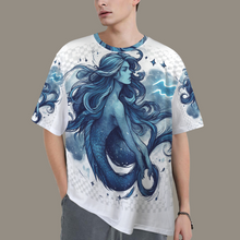 Load image into Gallery viewer, Aquarius Round Neck Loose T-Shirt (Rough Sketch)
