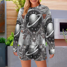 Load image into Gallery viewer, Design 228615761 Cancer  Long Sleeve Fleece Sweatshirt &amp; Drawstring Shorts Set
