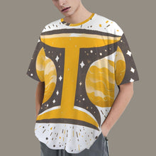 Load image into Gallery viewer, Gemini Round Neck Loose T-Shirt
