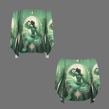 Load image into Gallery viewer, Designer (12) Taurus Off Shoulder Trumpet Sleeve Blouse
