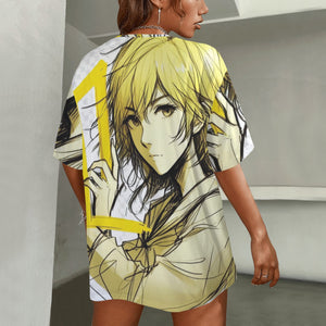 Gemini Round Neck Loose T-Shirt (Rough Sketch)