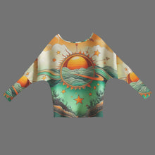 Load image into Gallery viewer, Designer (34) Pisces Casual Long Batwing Sleeve Off Shoulder Sweater
