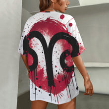 Load image into Gallery viewer, Aries Round Neck Loose T-Shirt (Inky Splatter)
