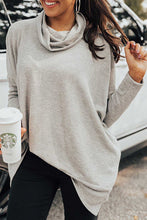 Load image into Gallery viewer, Black Cowl Neck Shift Tunic Top

