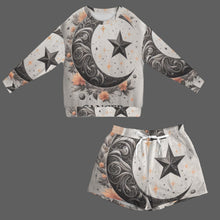 Load image into Gallery viewer, Designer (30) Cancer  Long Sleeve Fleece Sweatshirt &amp; Drawstring Shorts Set
