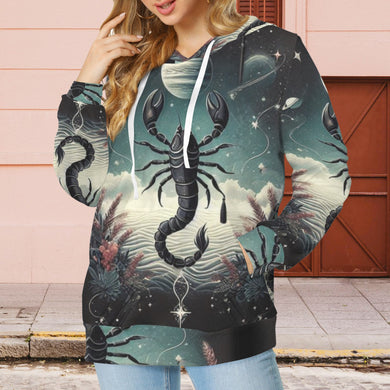 Designer (11) Scorpio Women's Drawstring Pocket Hoodie