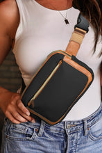 Load image into Gallery viewer, Black Adjustable Strap Mini PU Leather Crossbody Bag

