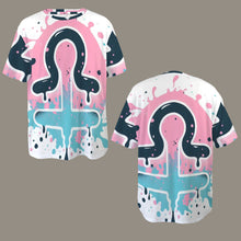 Load image into Gallery viewer, Libra Round Neck Loose T-Shirt (Inky Splatter) 4
