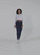 Load and play video in Gallery viewer, All-Over Print Recycled Long Sleeve Crop Top.mp4
