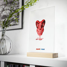 Load image into Gallery viewer, Aries (G2) Acrylic Sign with Wooden Stand
