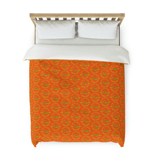 Pisces-Orange Duvet Cover