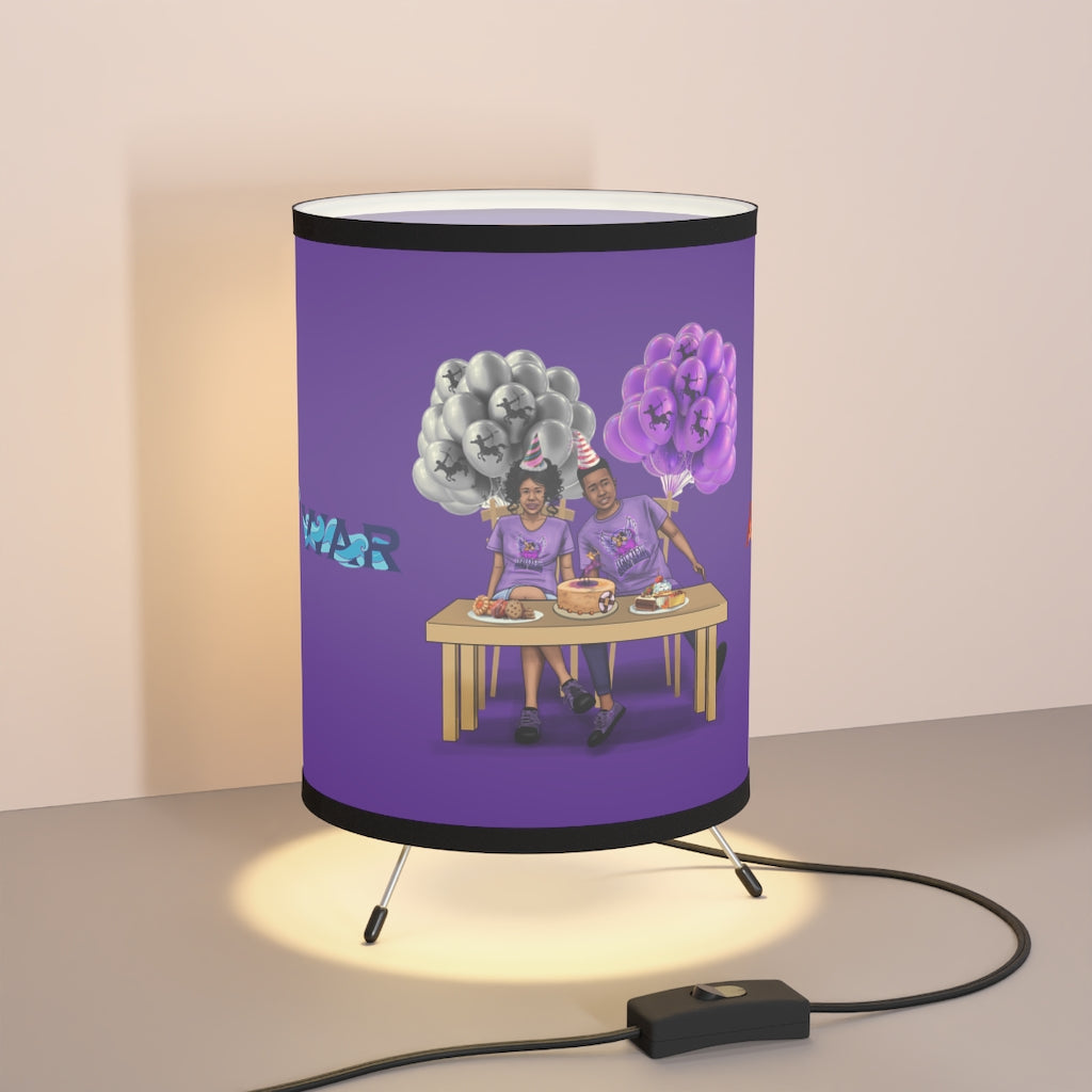 Sagittarius Birthday Tripod Lamp with High-Res Printed Shade, US/CA plug