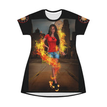 Load image into Gallery viewer, Aries All Over Print T-Shirt Dress
