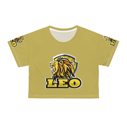 Leo AOP Crop Tee