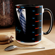 Load image into Gallery viewer, Father&#39;s Day (4) Two-Tone Coffee Mugs, 15oz
