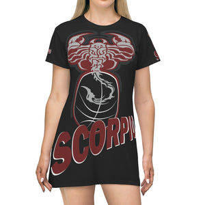 Scorpio All Over Print T-Shirt Dress