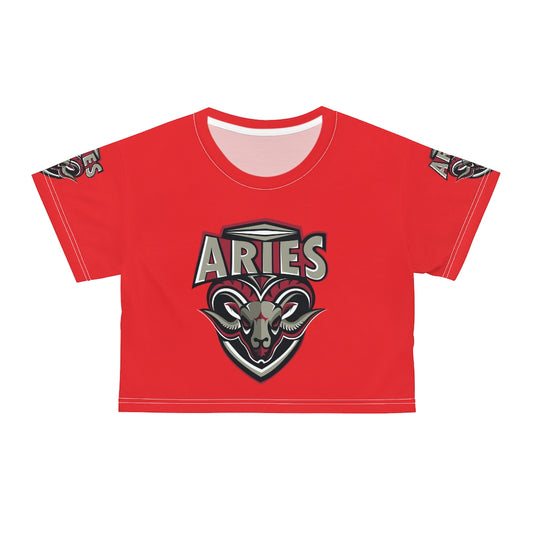 Aries AOP Crop Tee