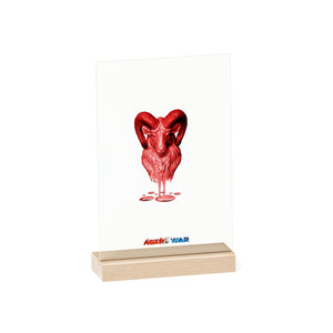 Aries (G2) Acrylic Sign with Wooden Stand